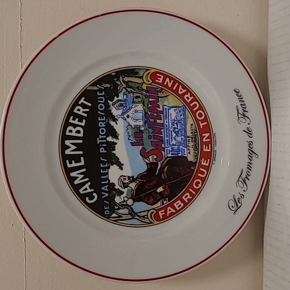 Set of 4 Vintage Cheeses of Frances Advertising Graphics Plates - Picture 3 of 17